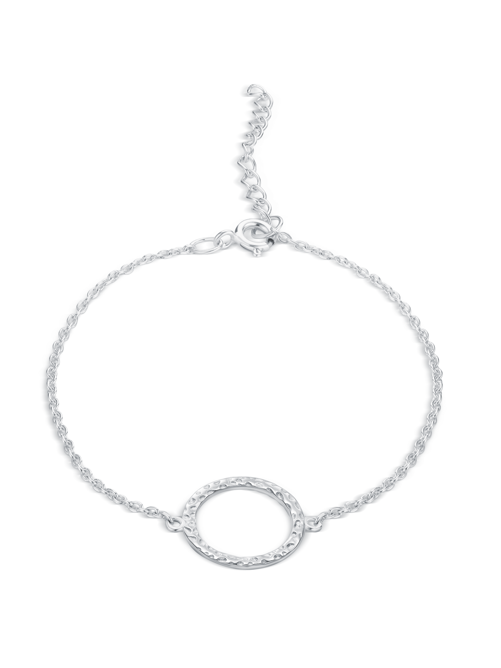 Браслет с мятым кругом