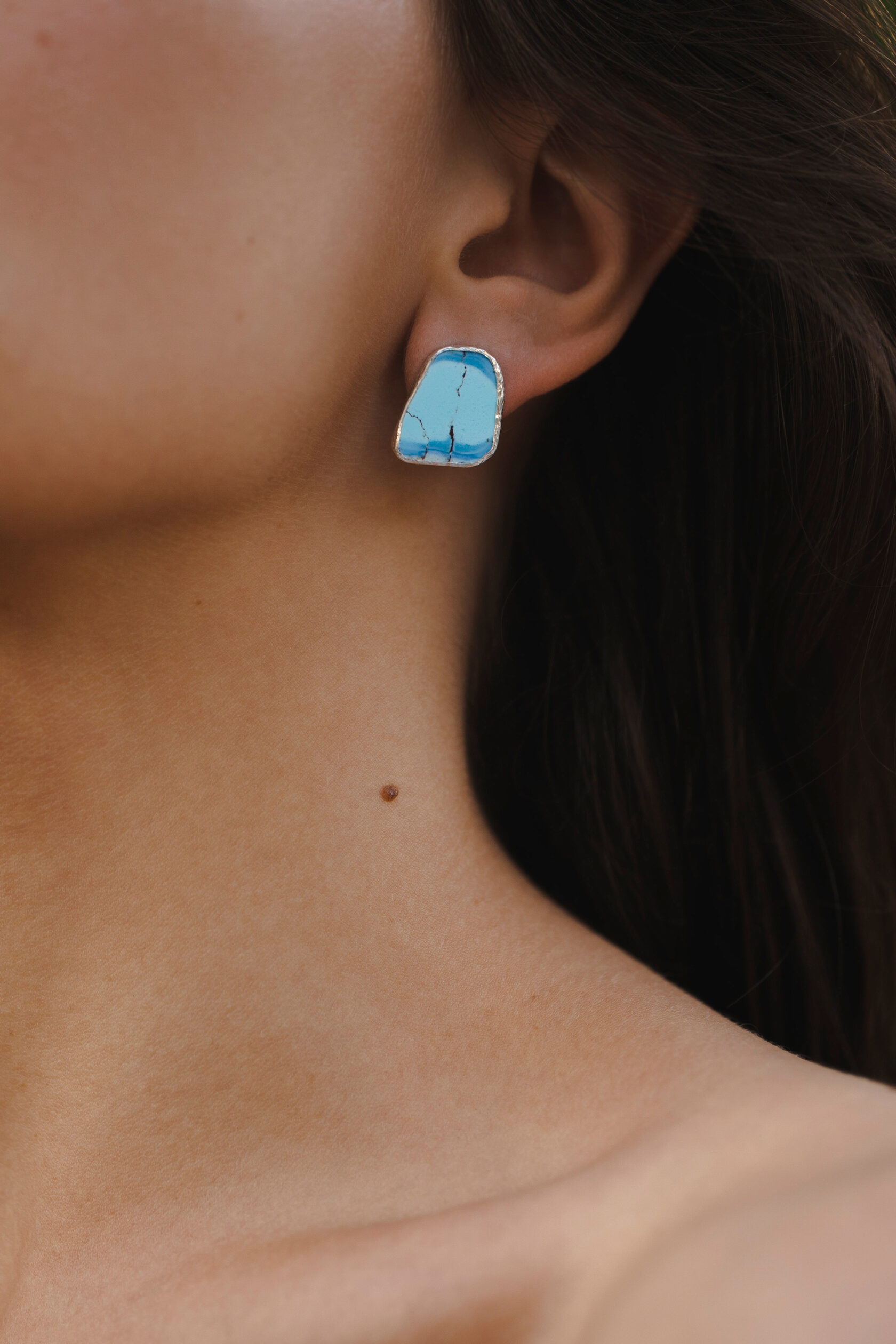 Серьги с бирюзой