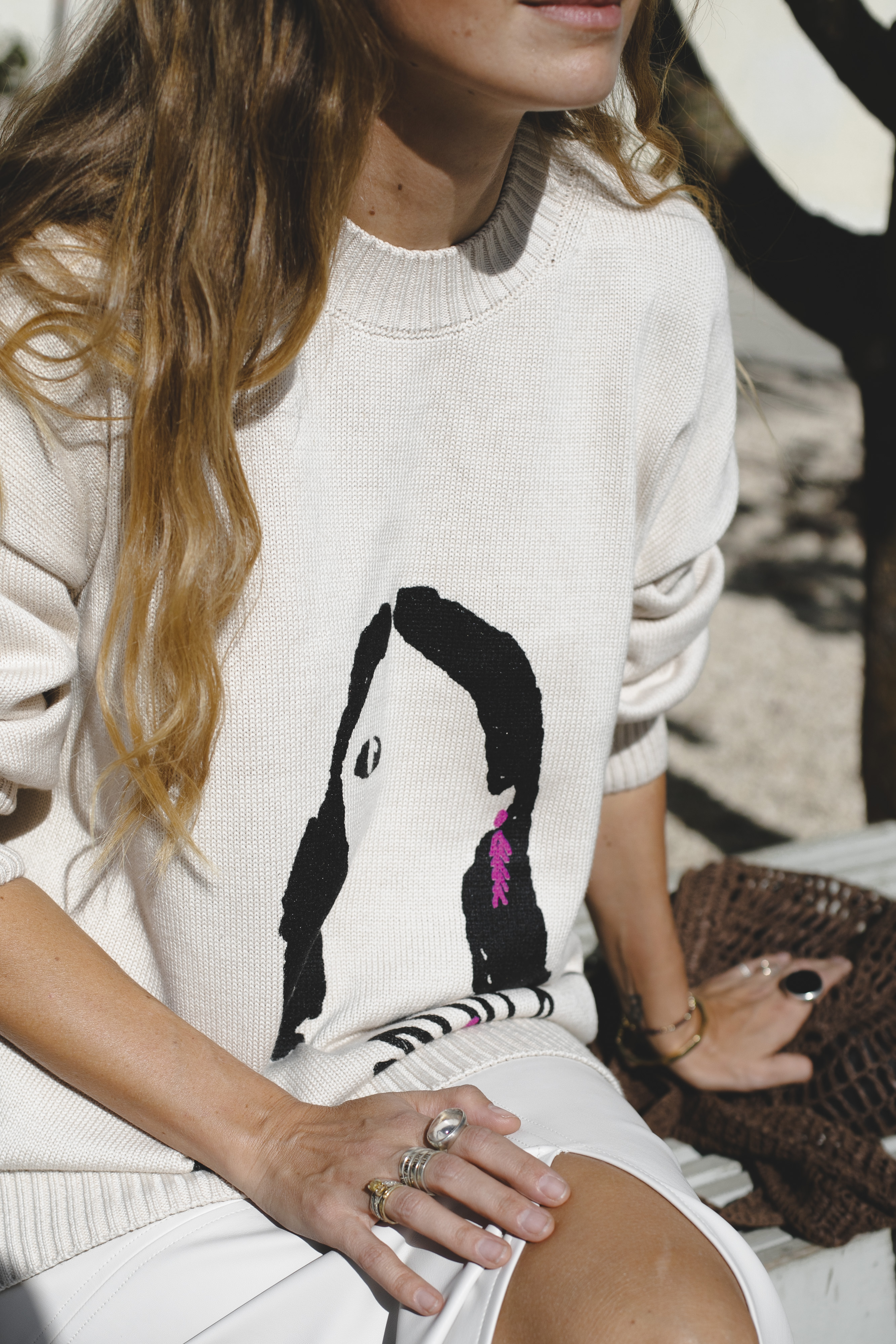 Джемпер EVE&ESTHER x LIBERMAN молочный