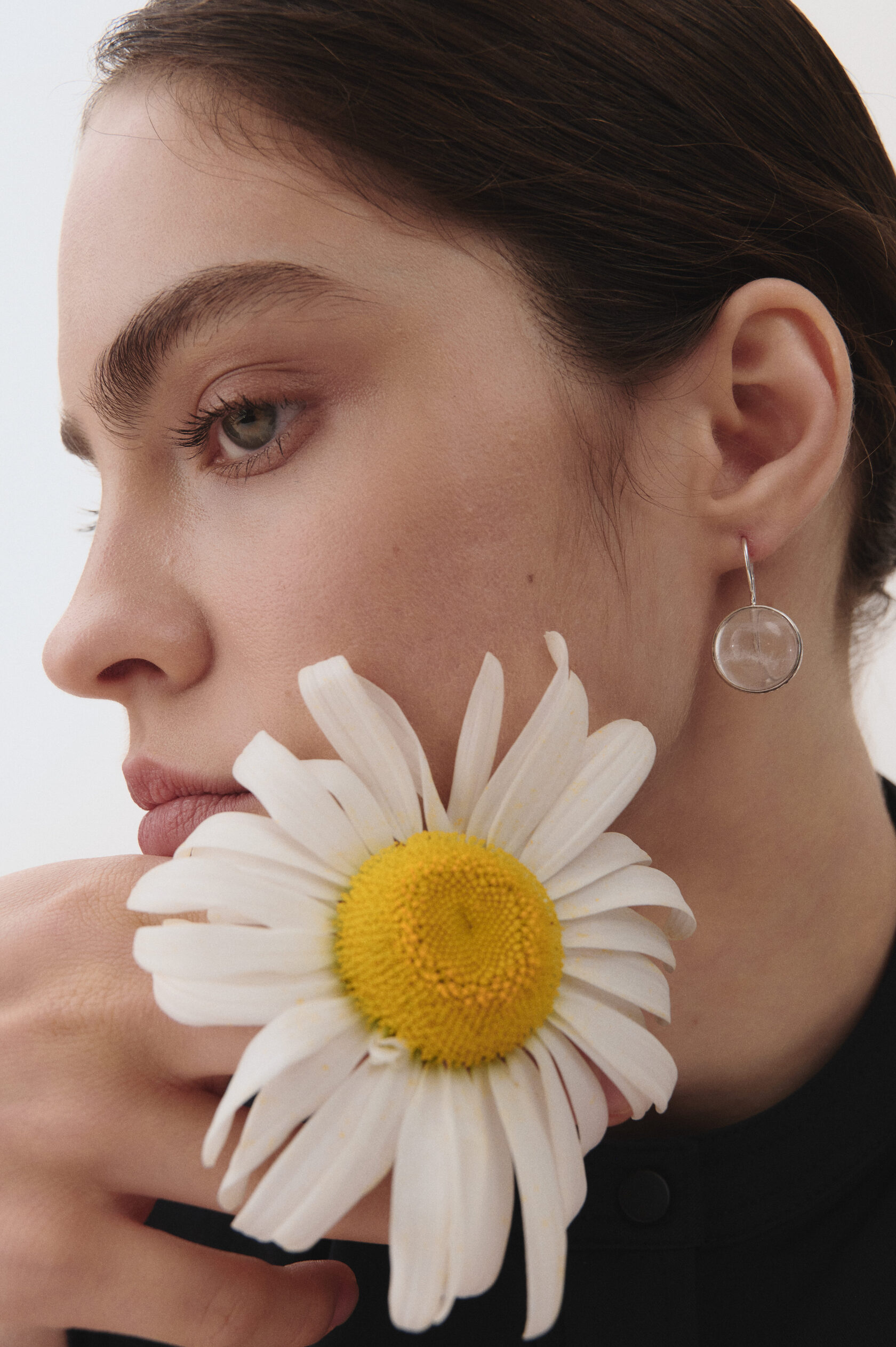 Серьги с горным хрусталем