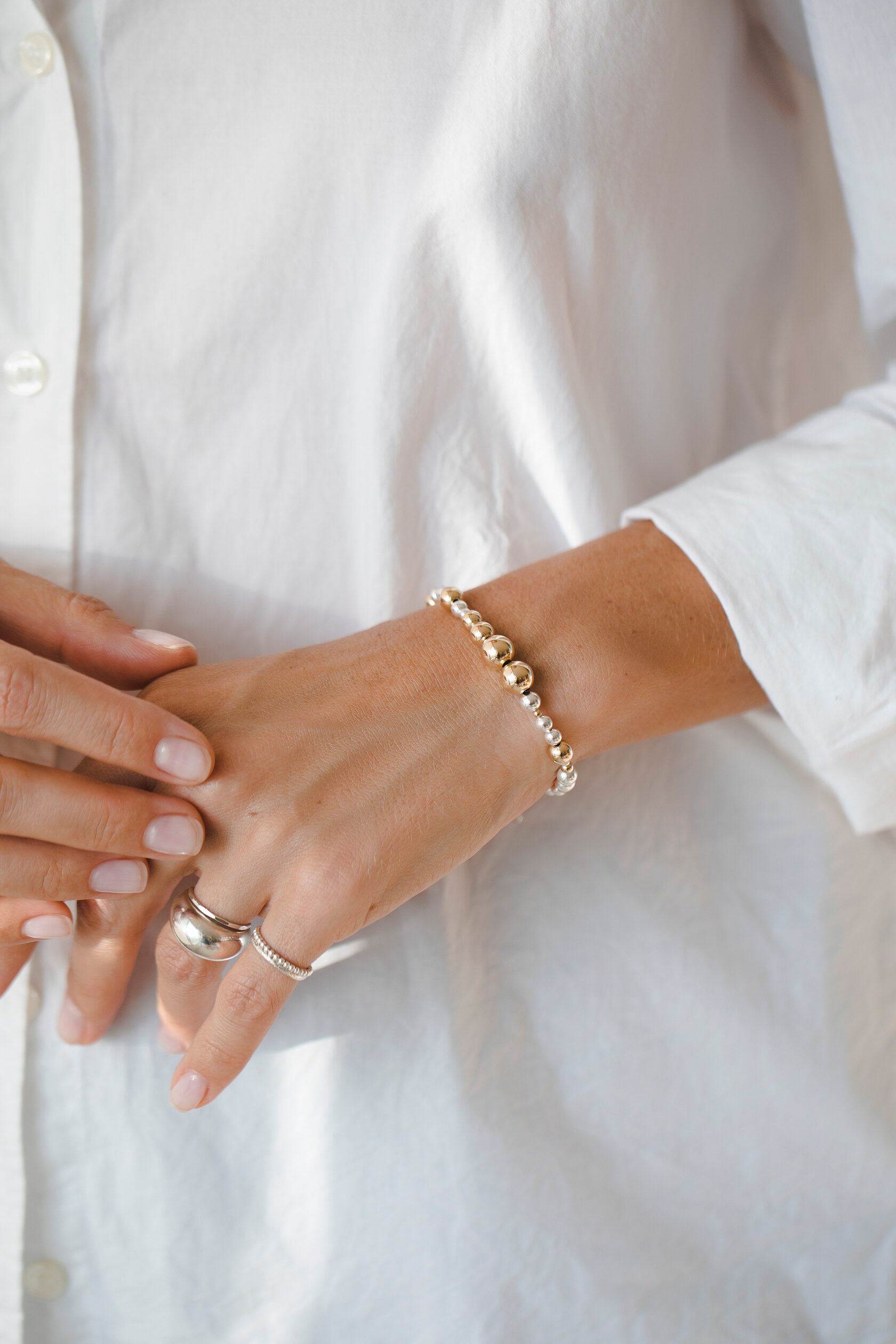 Браслет Баблс с разными большими бусинами