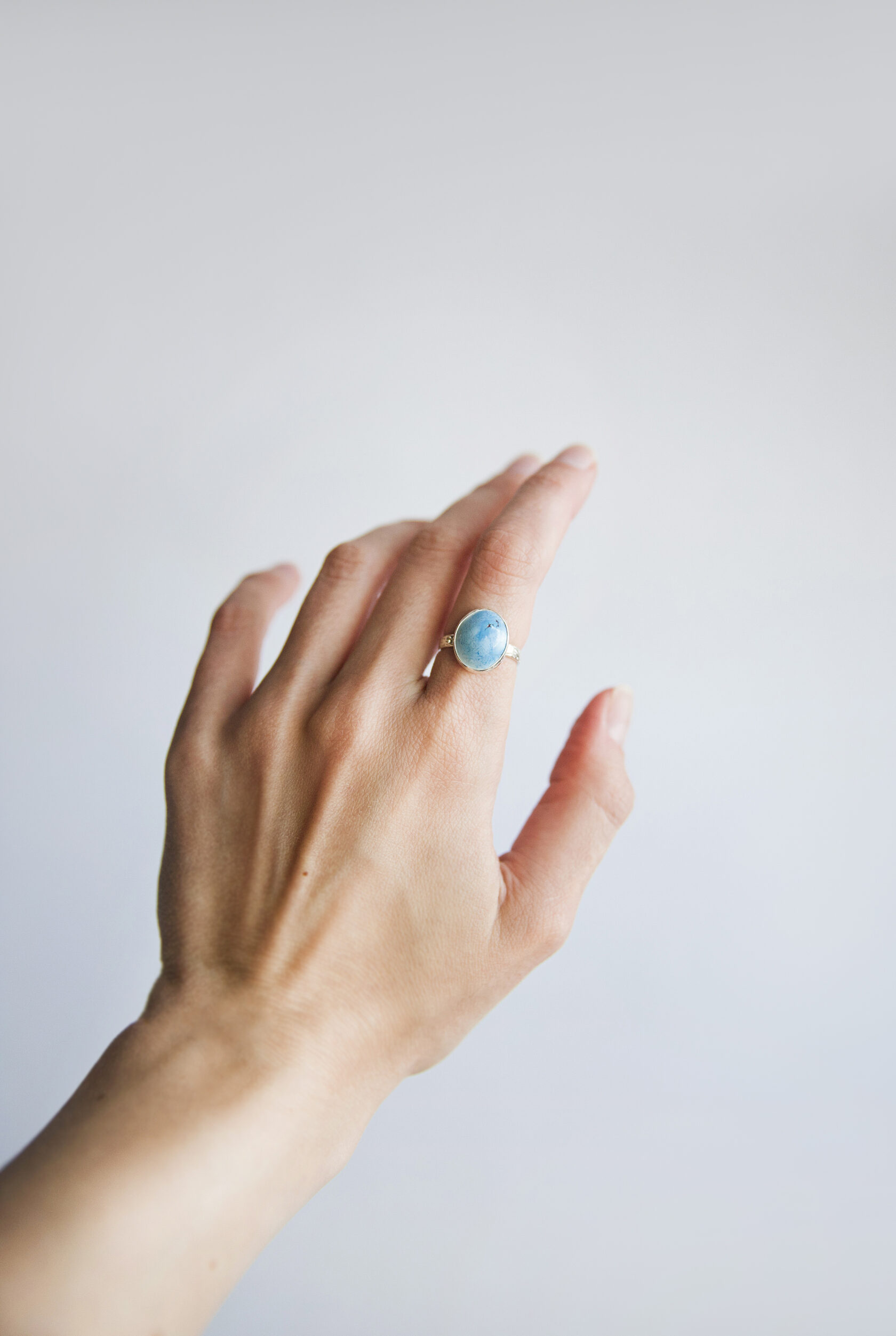 Кольцо с бирюзой