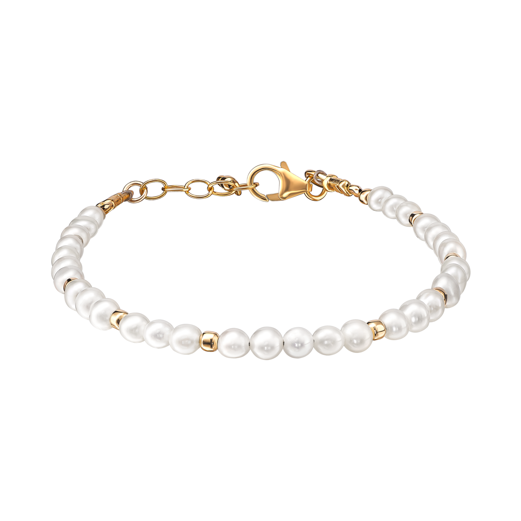 Браслет с бусинами речного жемчуга Браслет с бусинами речного жемчуга