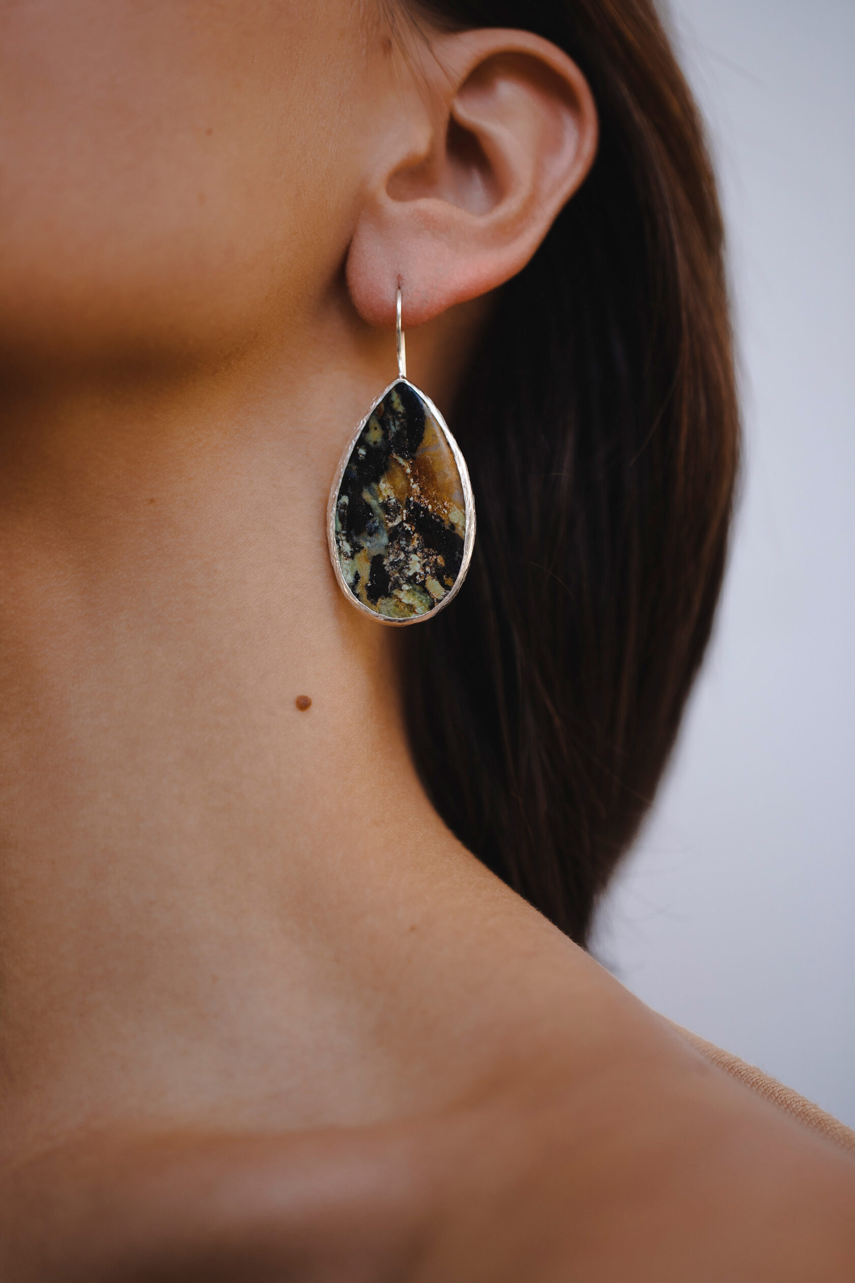 Серьги с офитом