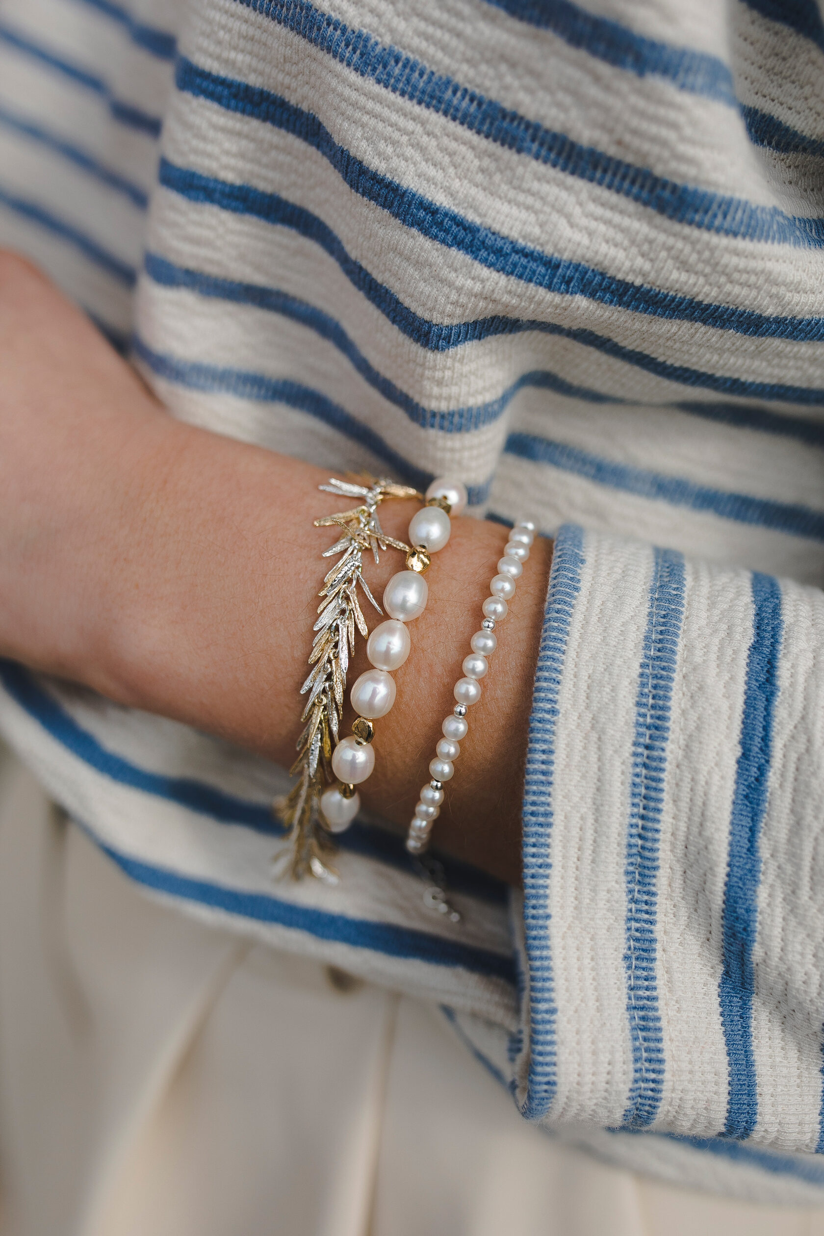 Браслет с крупным жемчугом Браслет с крупным жемчугом