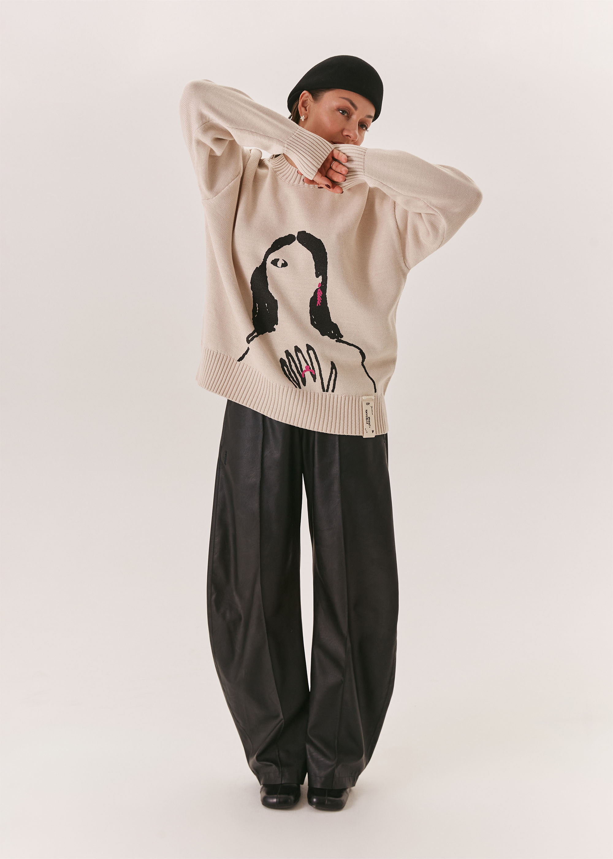 Джемпер EVE&ESTHER x LIBERMAN молочный