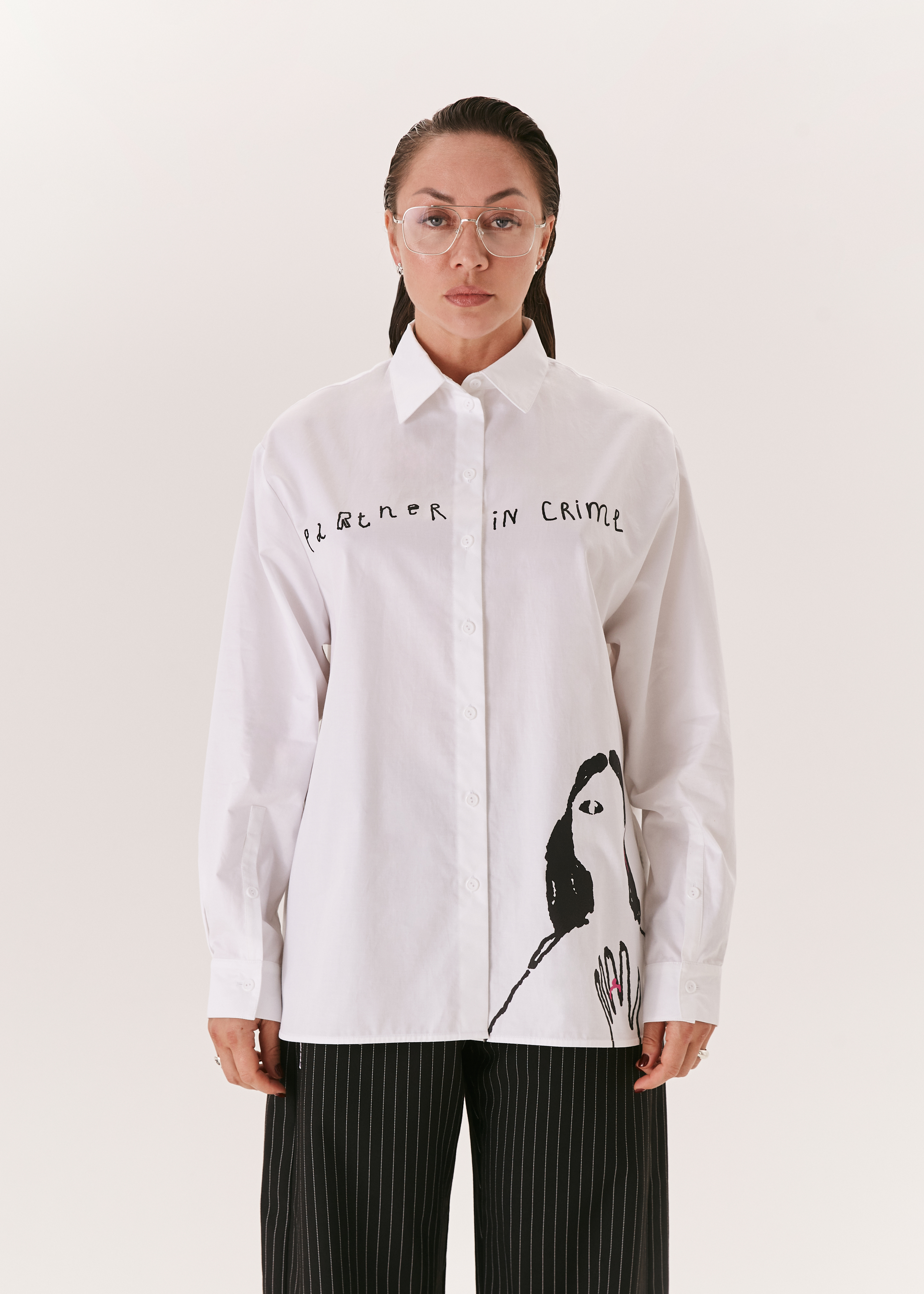 Рубашка EVE&ESTHER x LIBERMAN белая