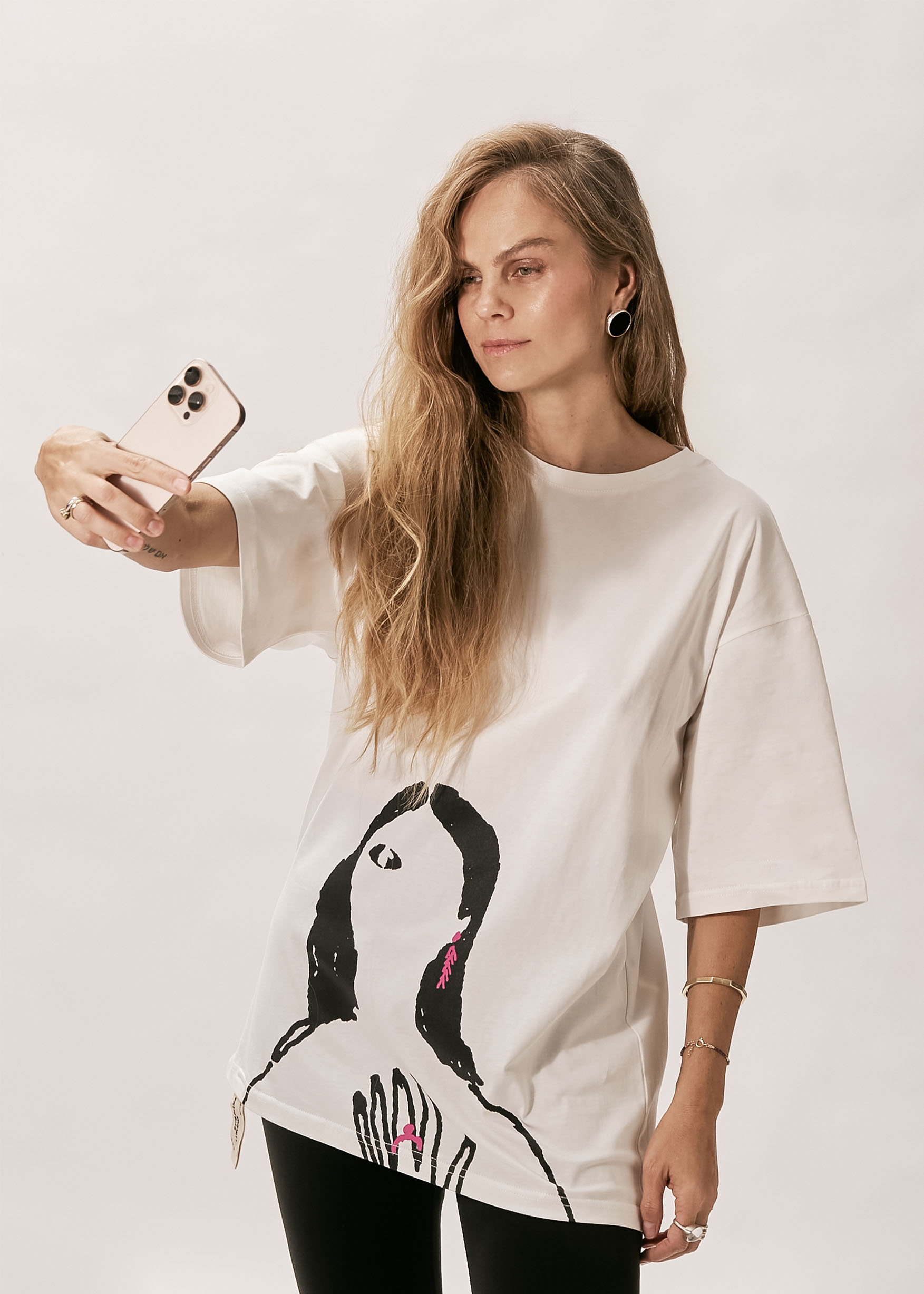 Футболка EVE&ESTHER x LIBERMAN белая