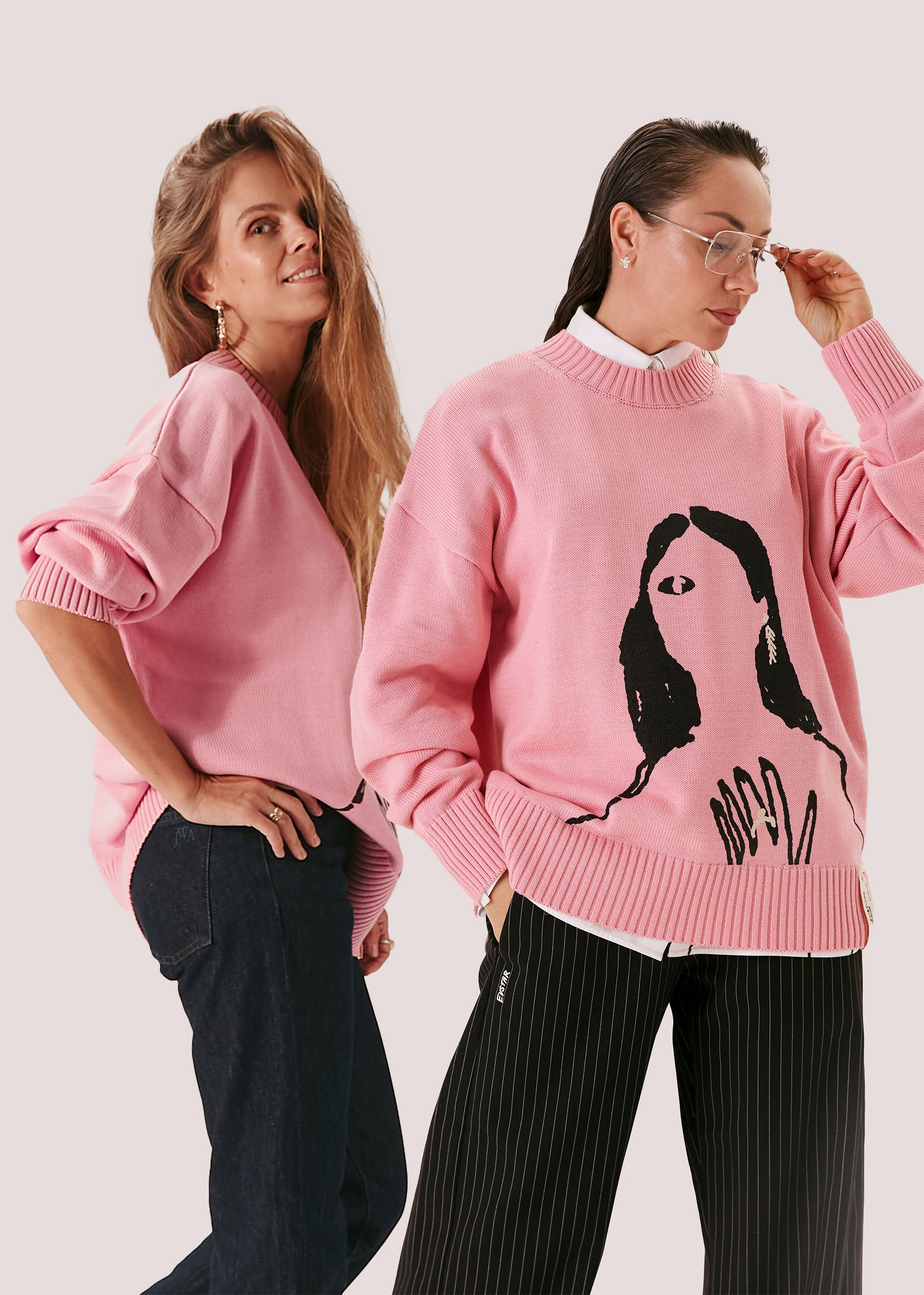 Джемпер EVE&ESTHER x LIBERMAN розовый
