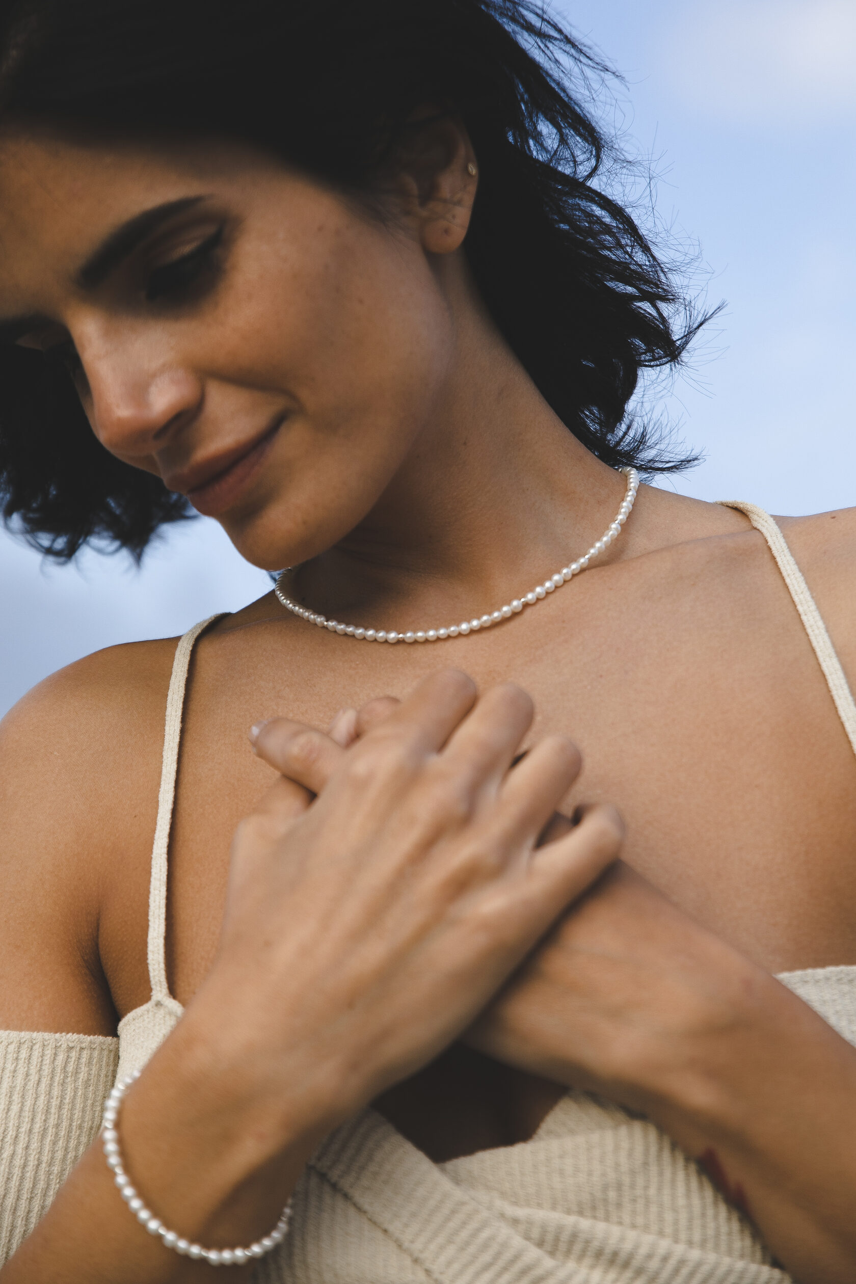 Жемчужная нить с бусинами