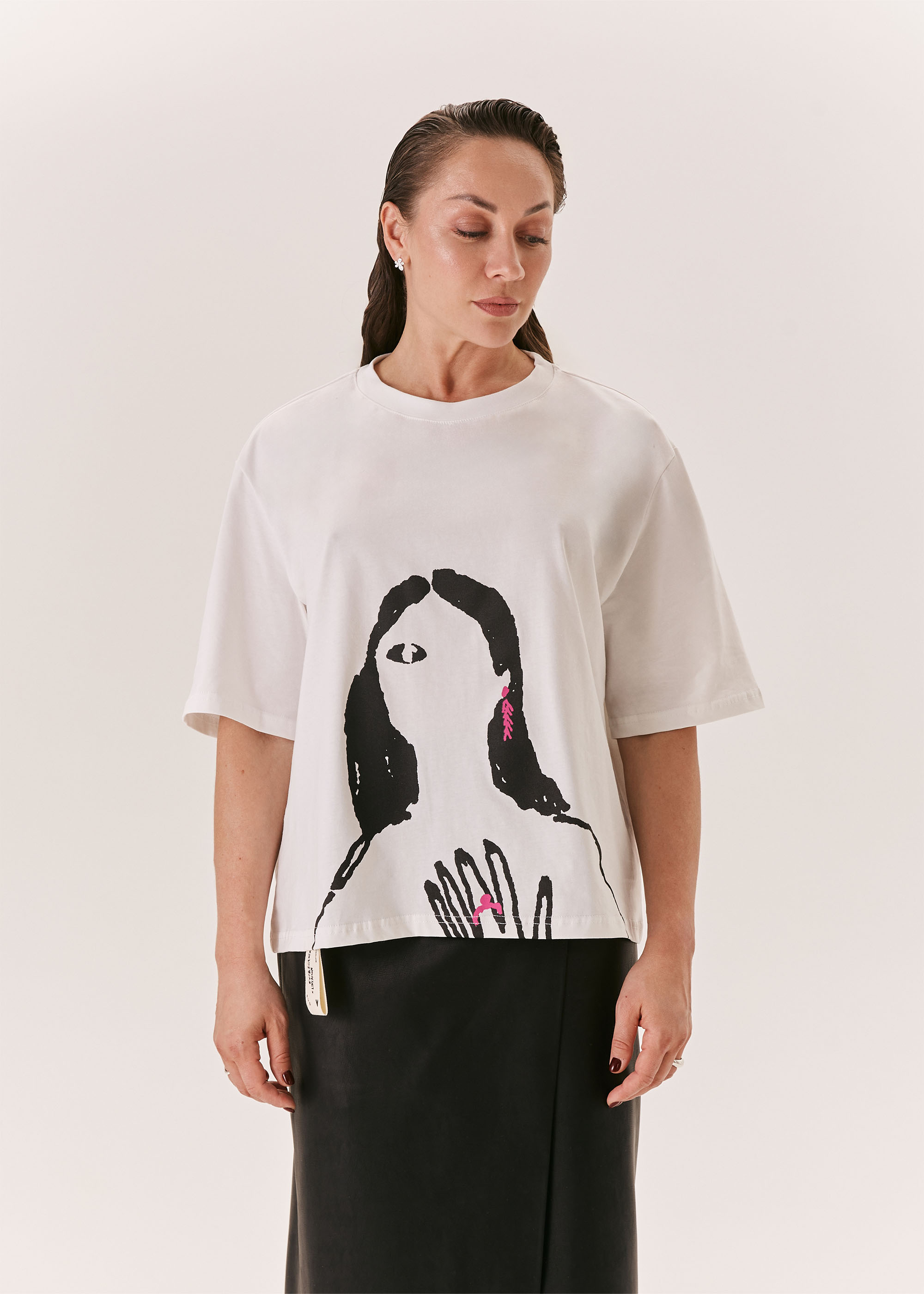 Футболка EVE&ESTHER x LIBERMAN белая