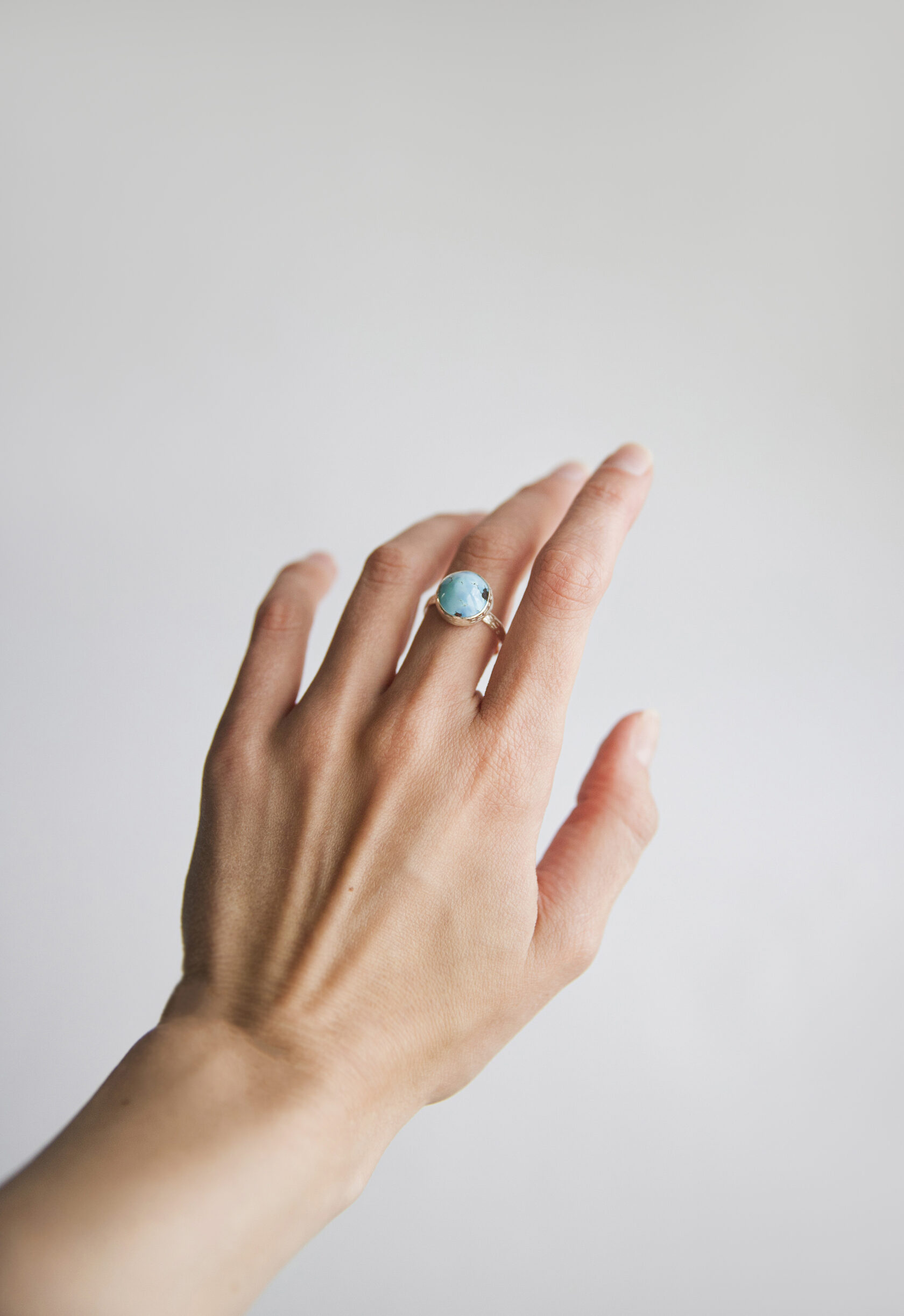 Кольцо с бирюзой