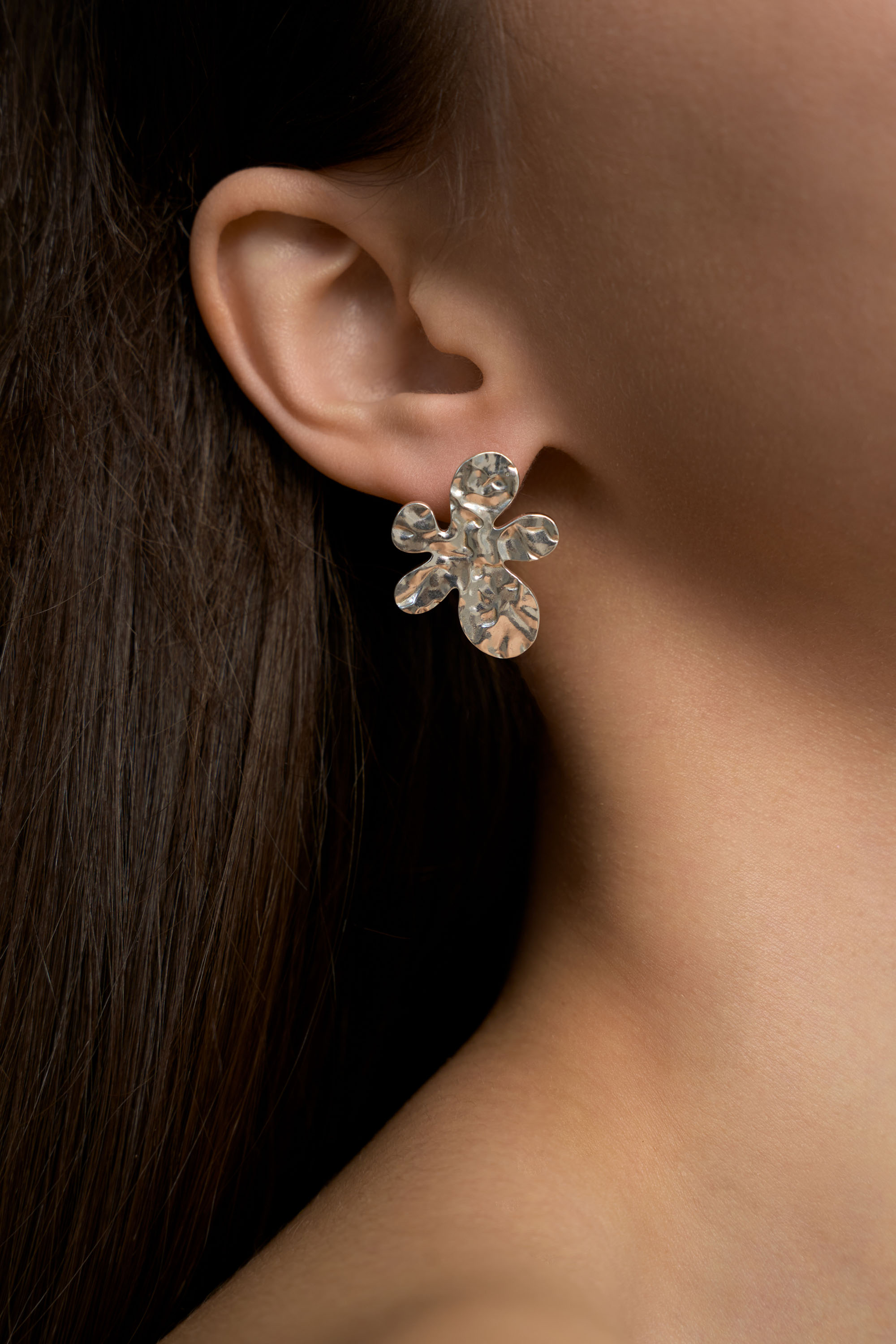 Пусеты Флора с винтовой заглушкой