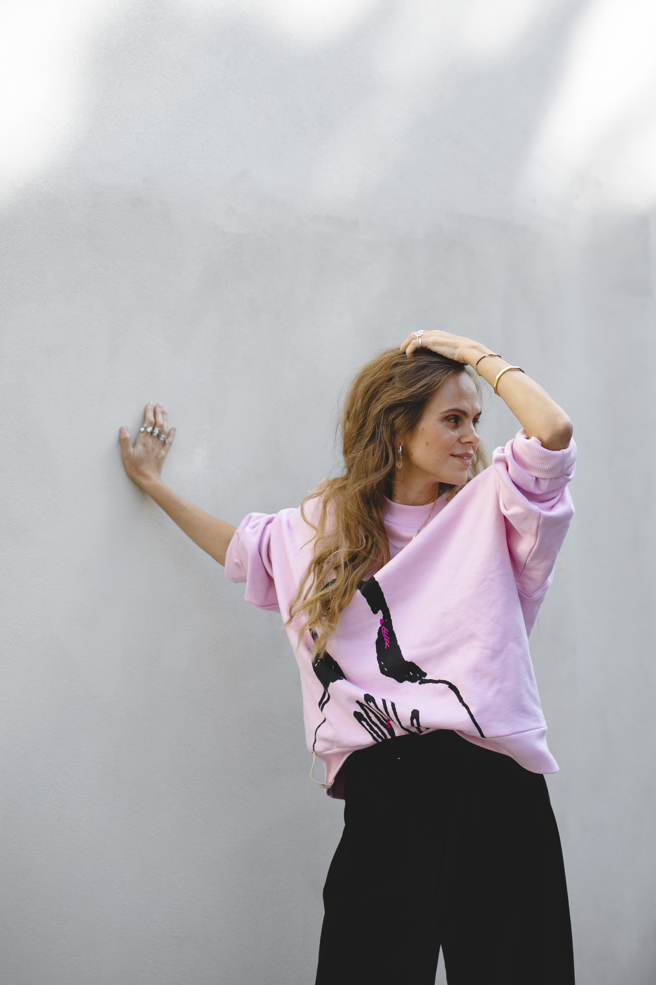 Свитшот EVE&ESTHER x LIBERMAN розовый