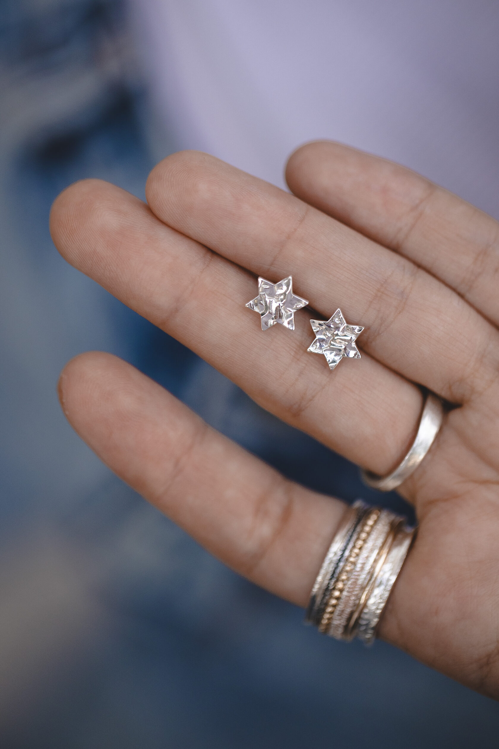 Пусеты Звезда Давида