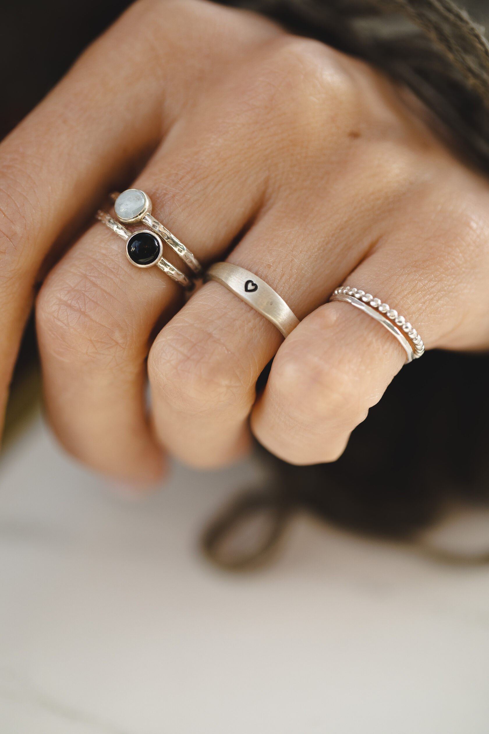 Кольцо История Сердце