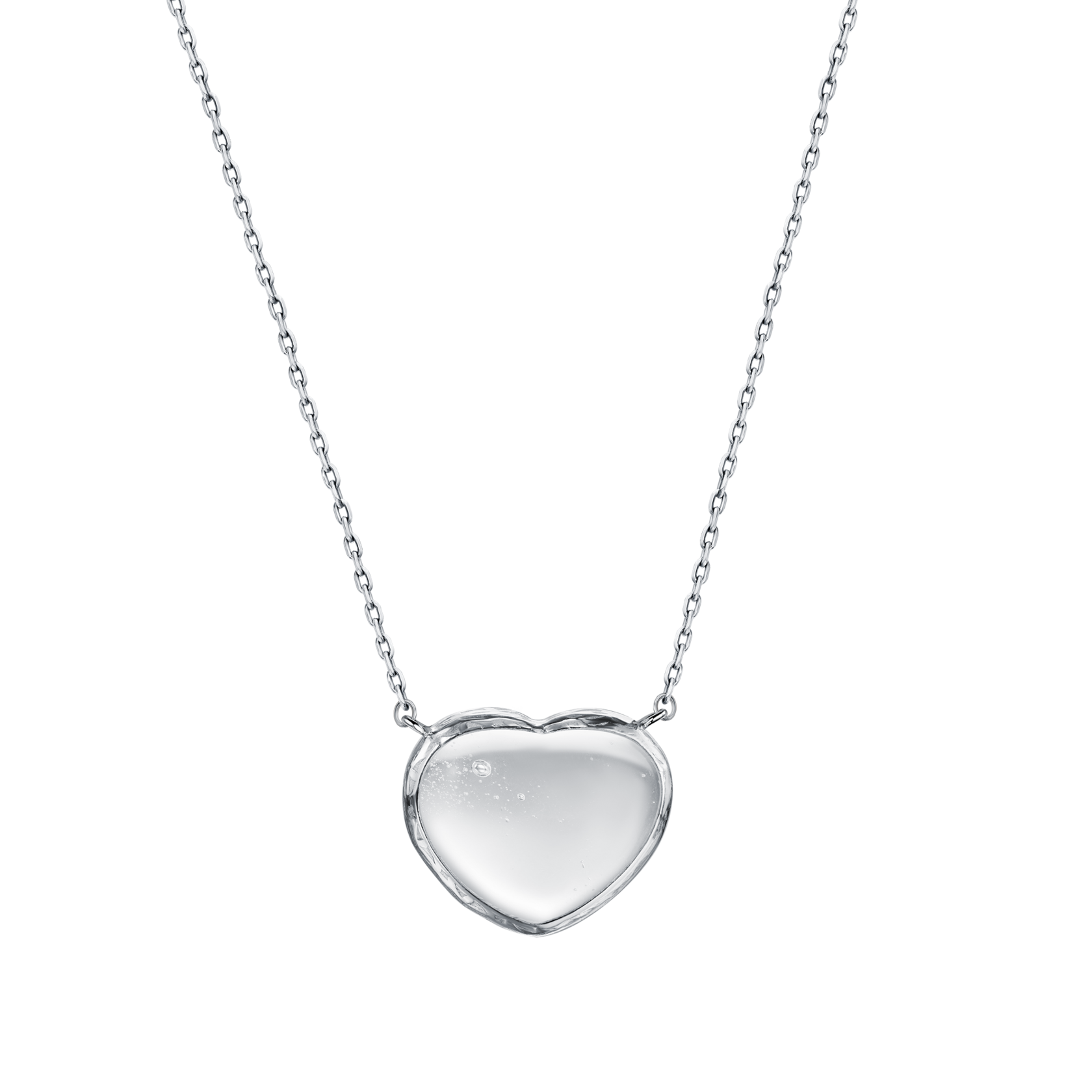 Подвеска Сердце с горным хрусталем