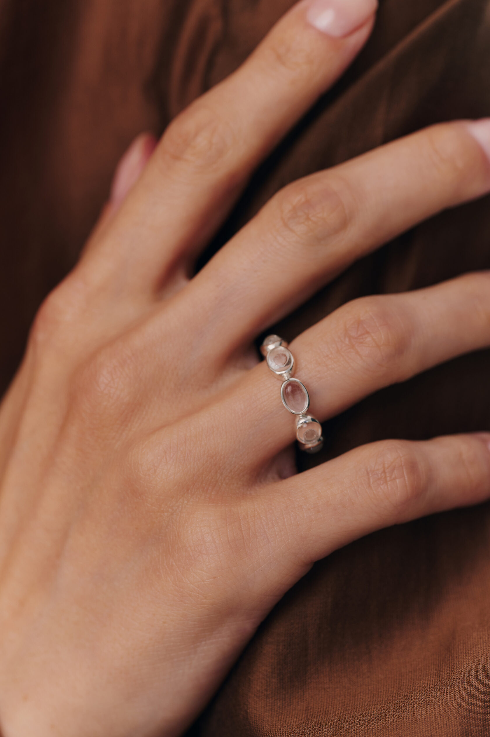 Кольцо Стелла с горным хрусталем