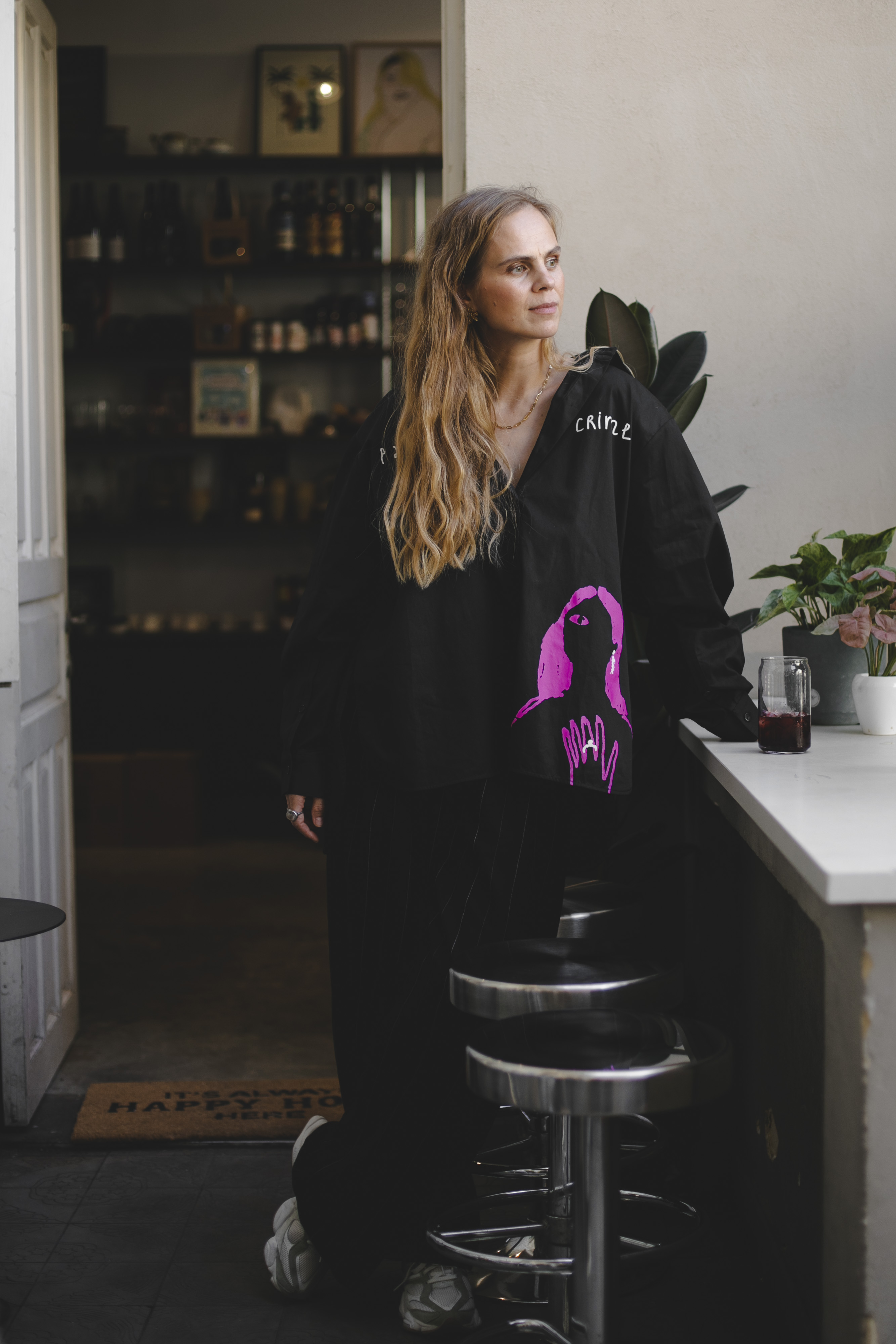 Рубашка EVE&ESTHER x LIBERMAN черная