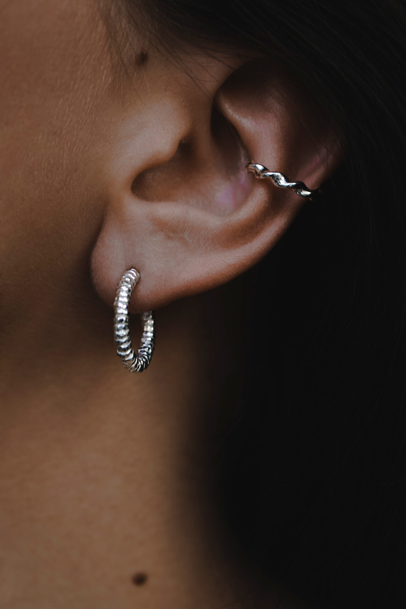 Серьги-конго маленькие