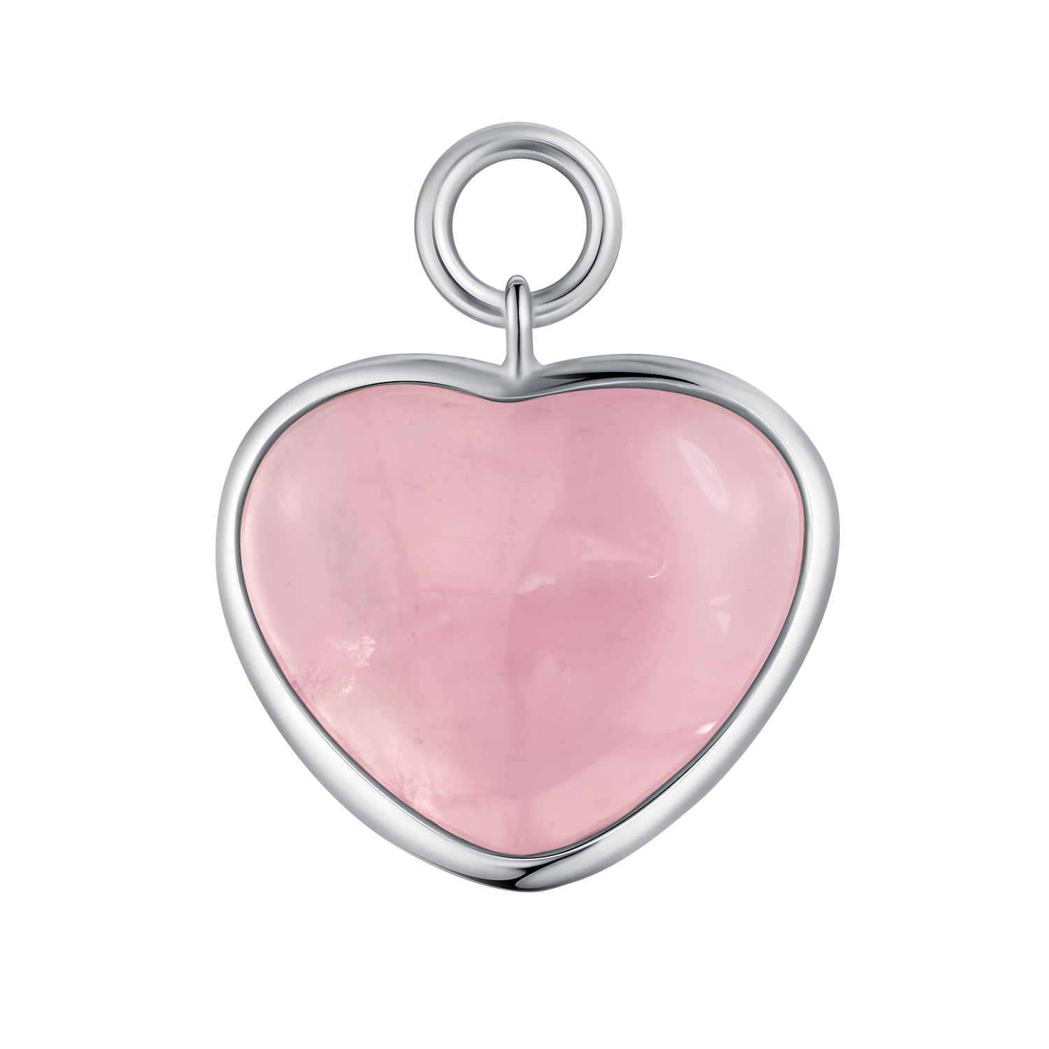 Джемс Сердце с розовым кварцем