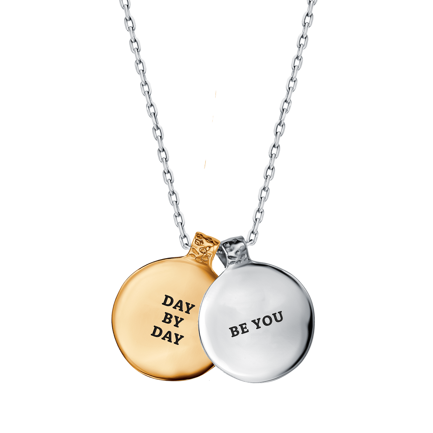 Двойной медальон "Be you" / "Day by Day" ("Быть собой" / "День за днем")