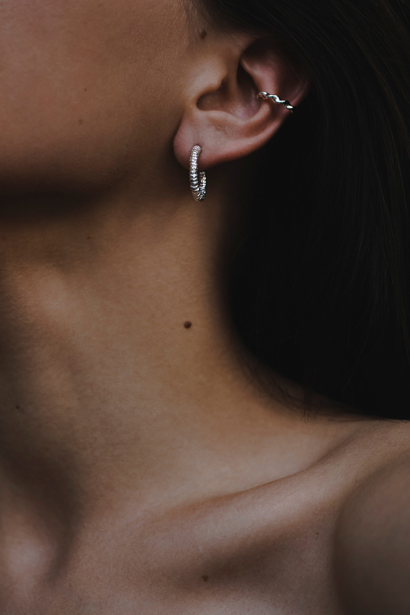 Серьги-конго маленькие