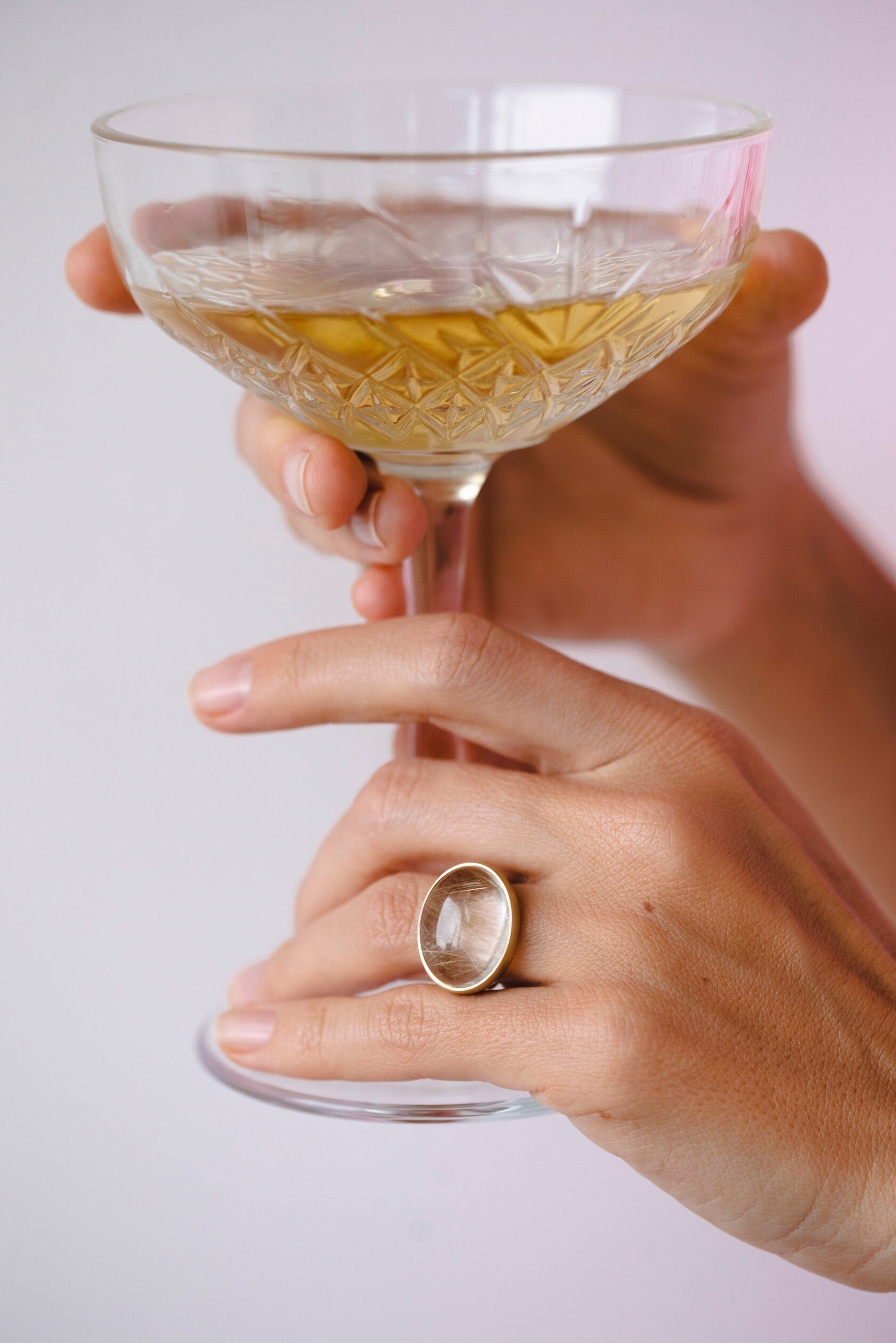 Кольцо Силы с рутиловым кварцем