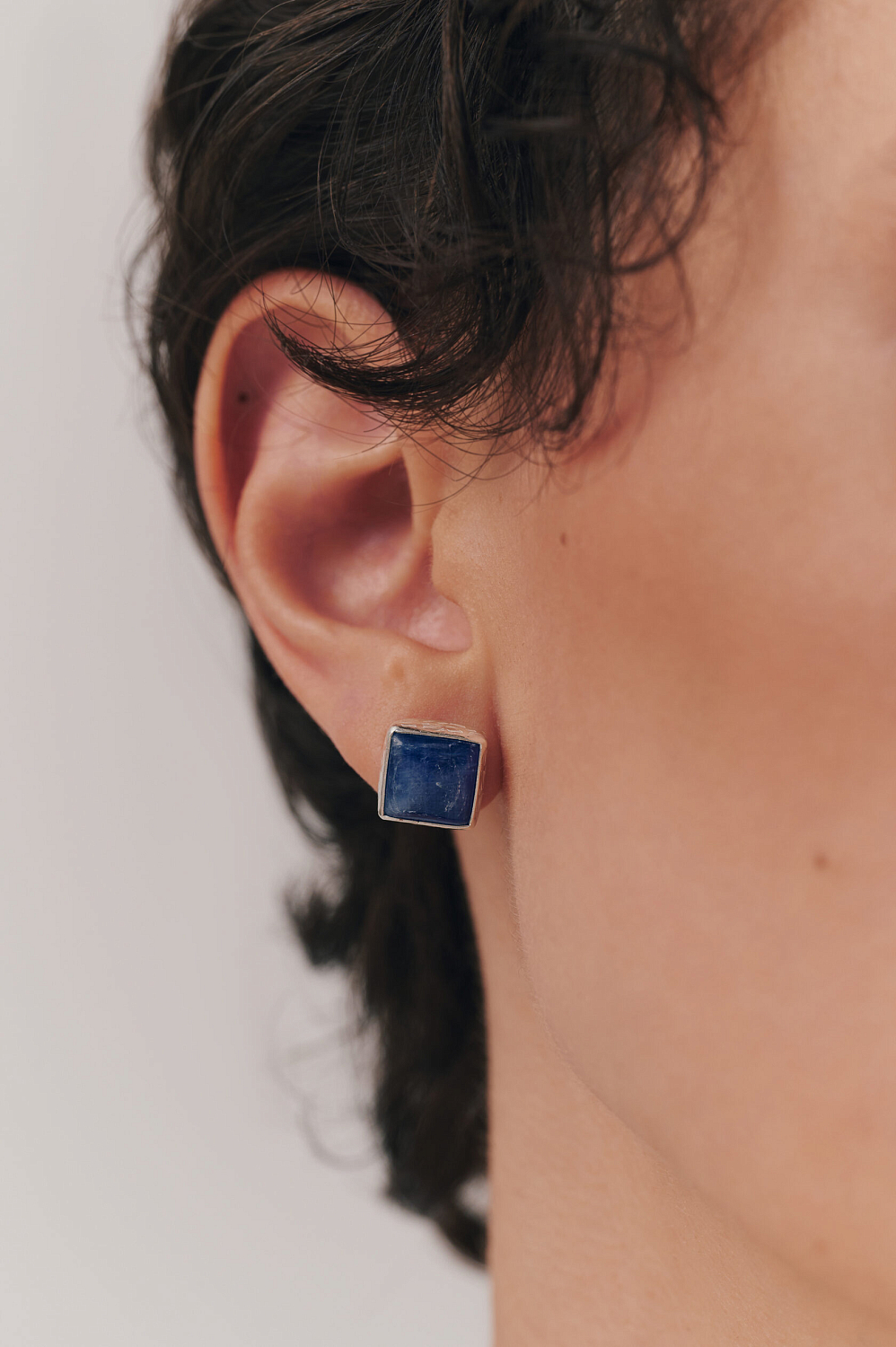 Серьги с кианитом