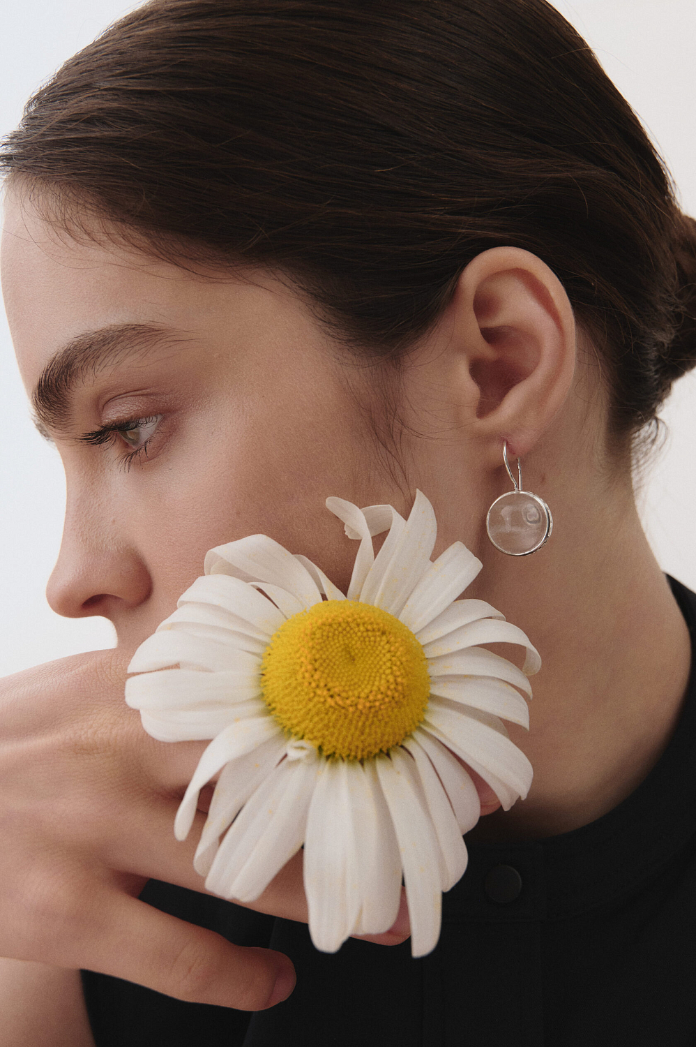 Серьги с горным хрусталем