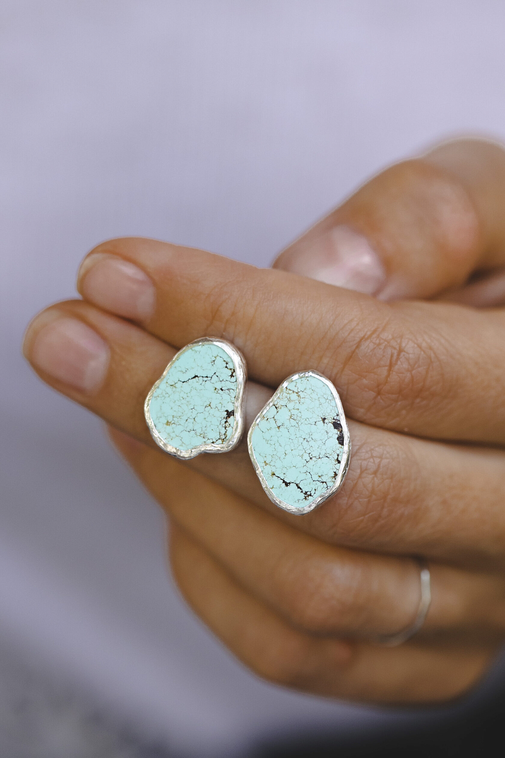 Серьги с бирюзой