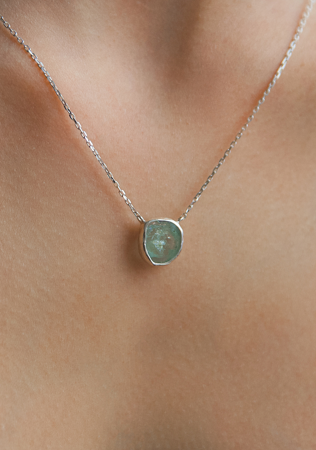 Подвеска с аквамарином