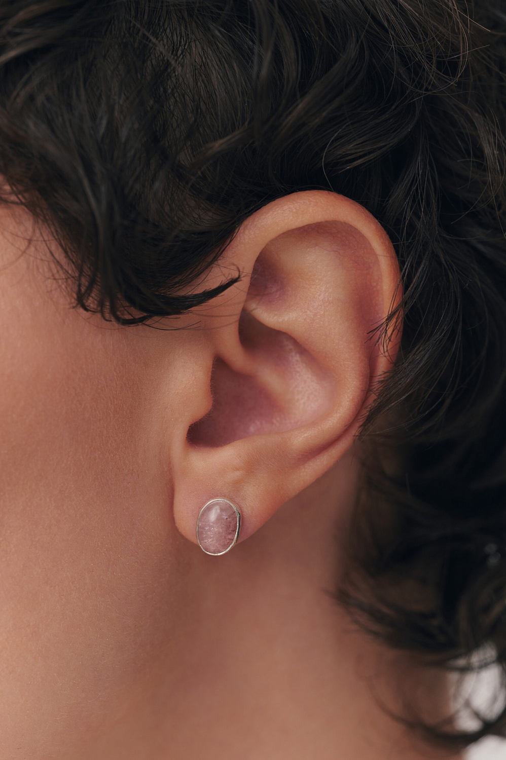 Пусеты с турмалином