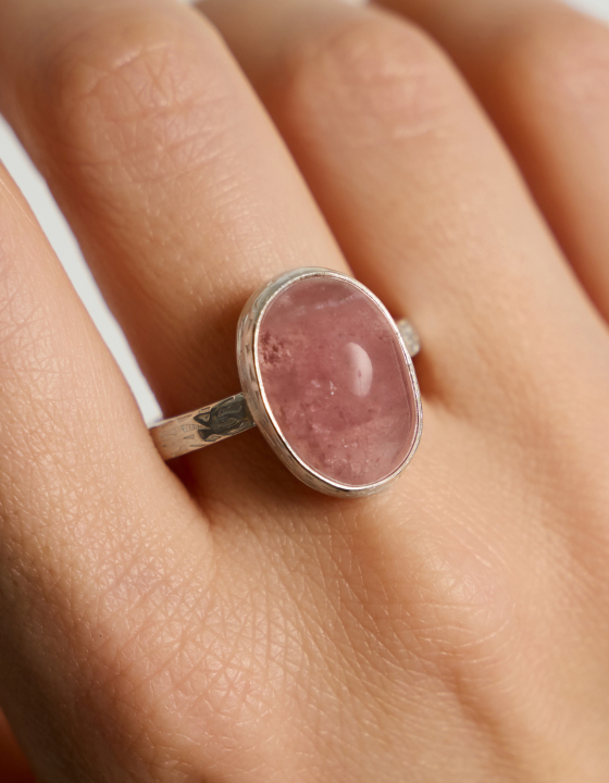 Кольцо с турмалином