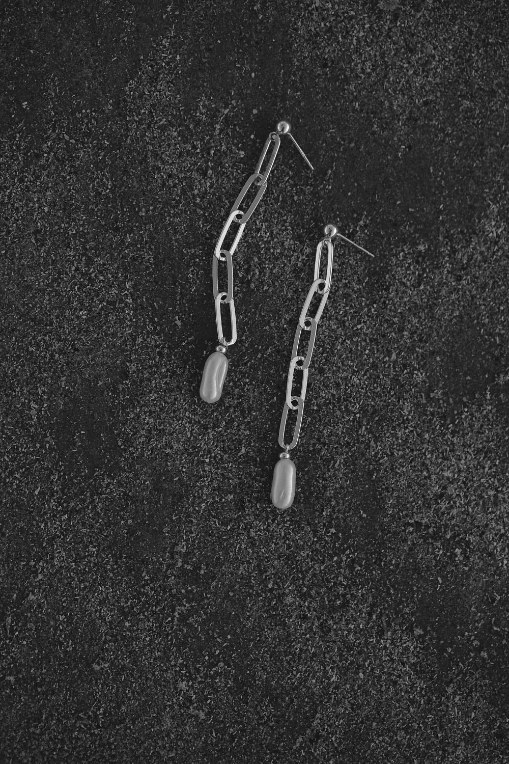 Серьги-цепочки с жемчугом