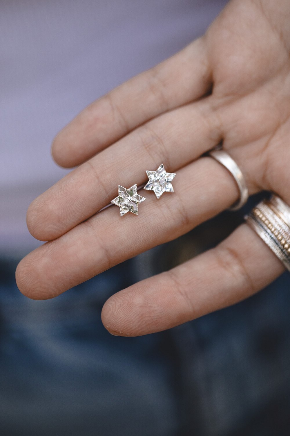 Пусеты Звезда Давида