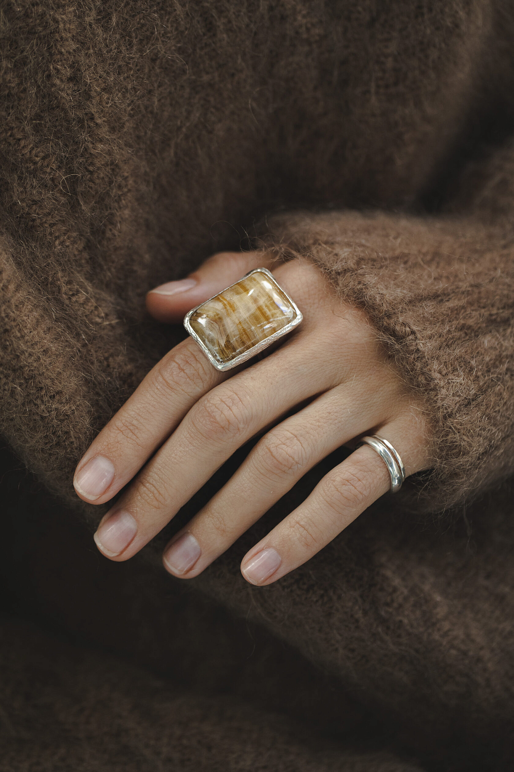 Кольцо с ониксом