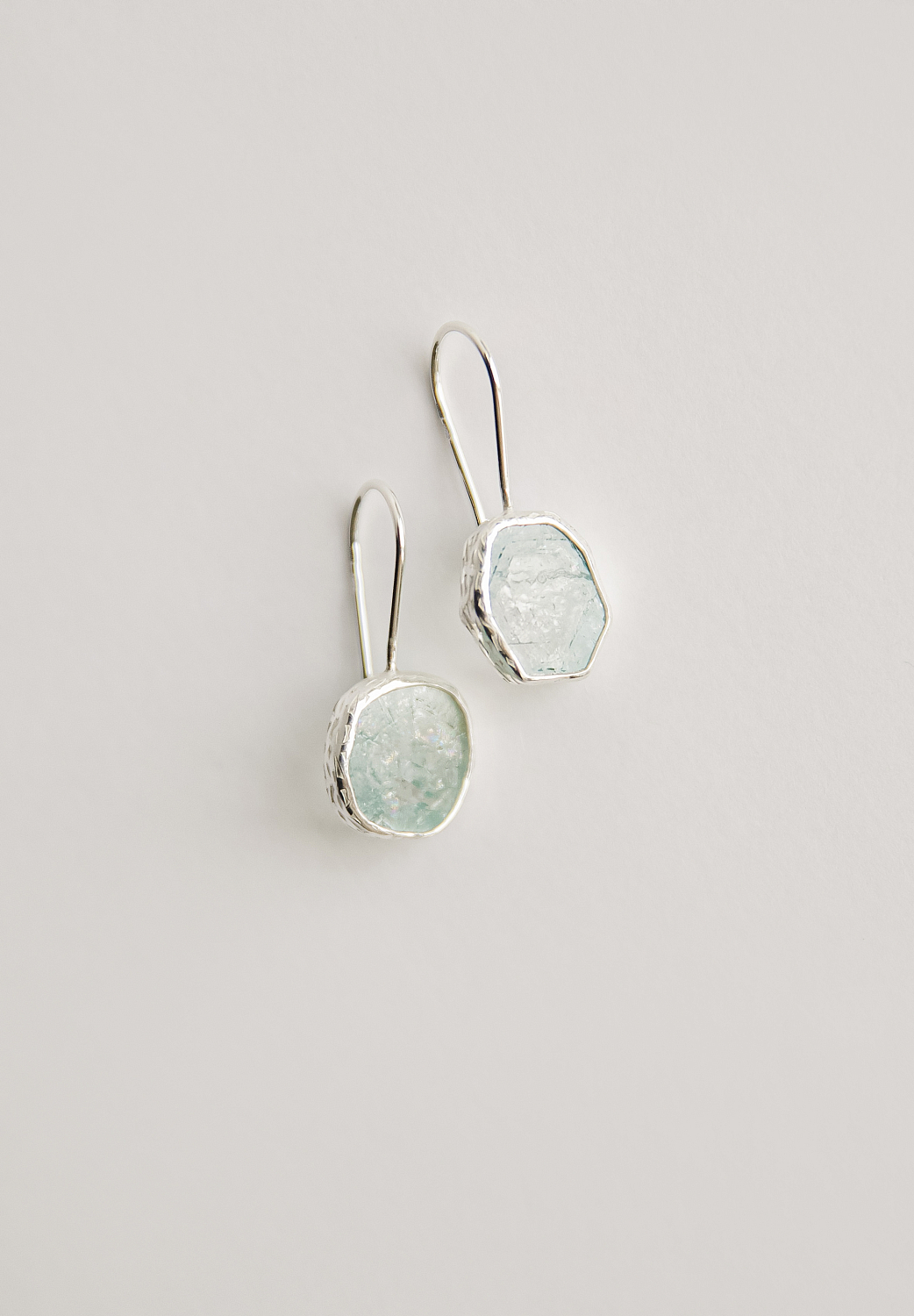 Серьги с аквамарином