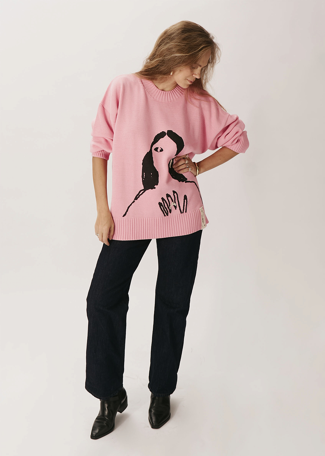 Джемпер EVE&ESTHER x LIBERMAN розовый