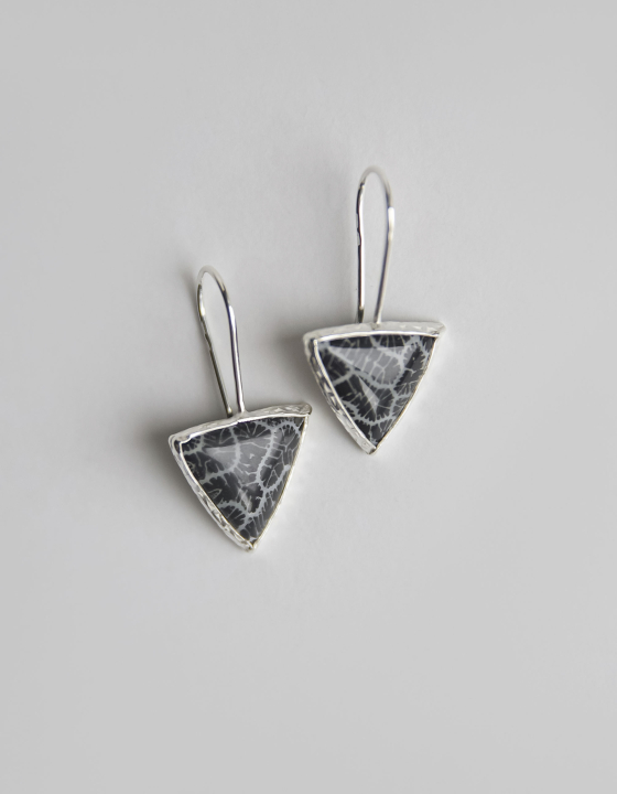 Серьги с кораллом