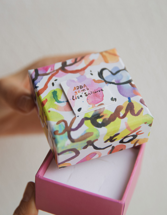Коробка квадратная ADDA gems x Lisa Smirnova