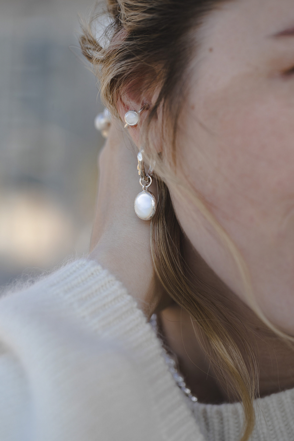 Кафф с перламутром