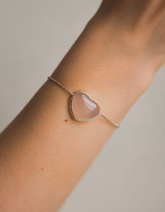 Браслет Сердце с агатом