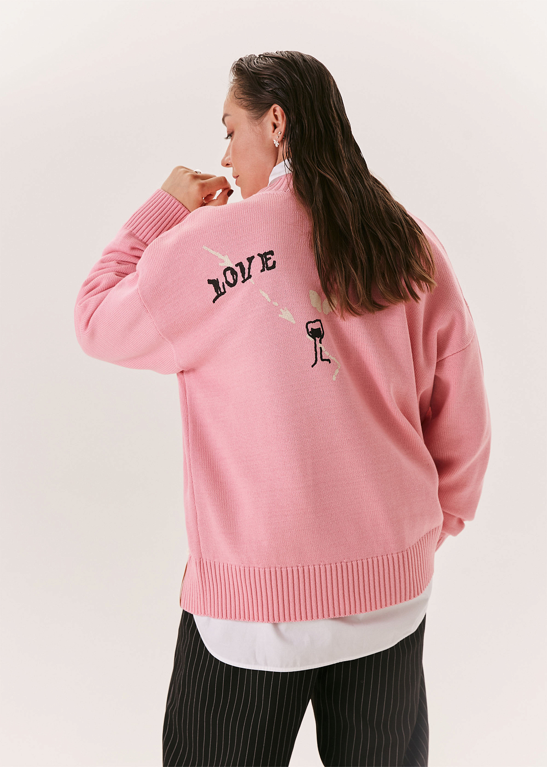 Джемпер EVE&ESTHER x LIBERMAN розовый