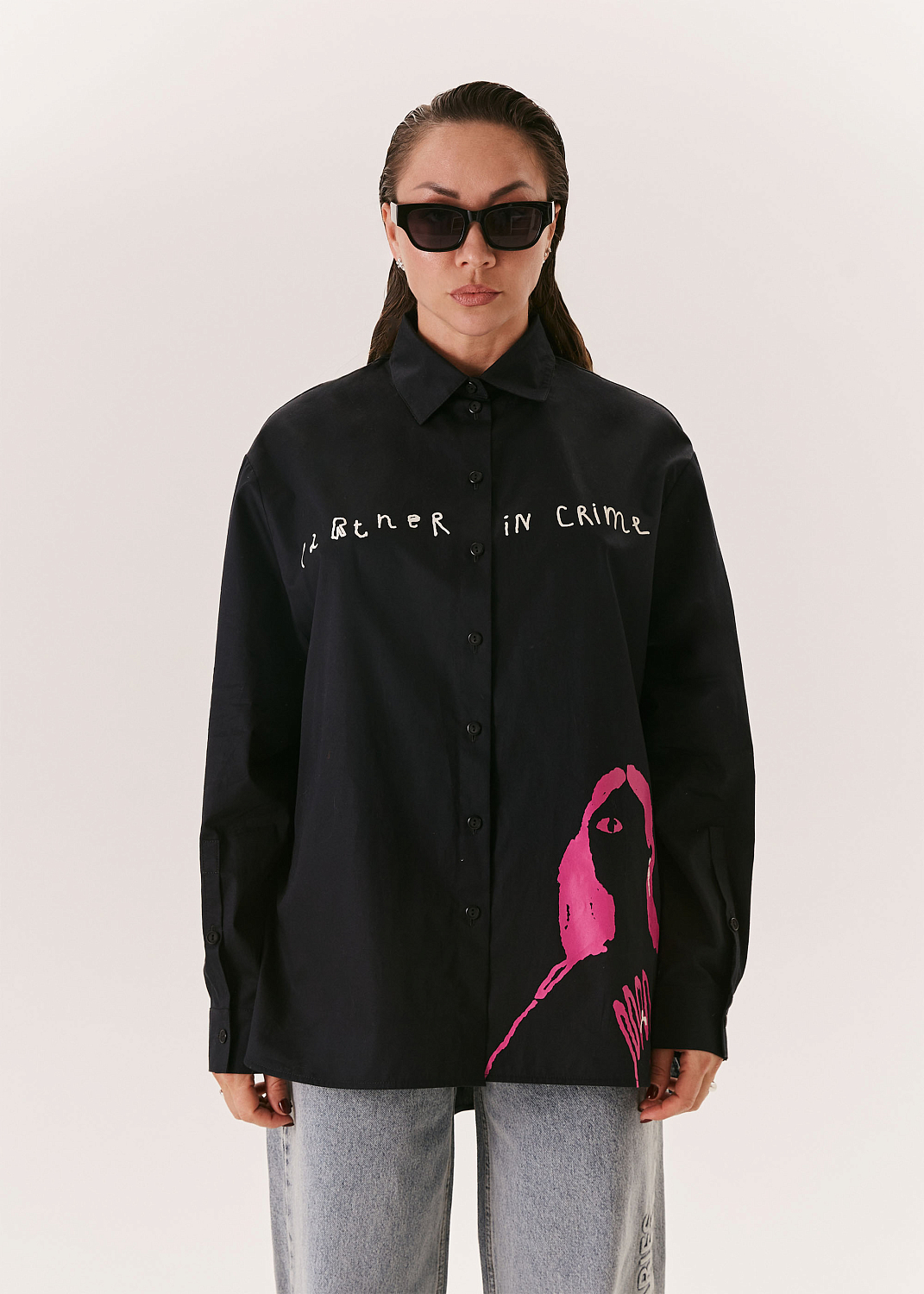 Рубашка EVE&ESTHER x LIBERMAN черная