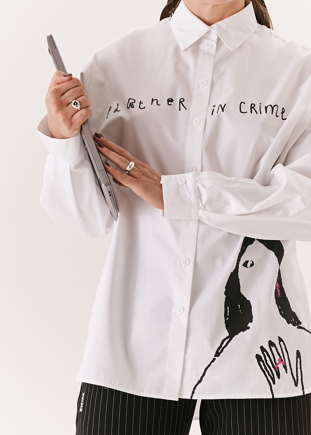 Рубашка EVE&ESTHER x LIBERMAN белая