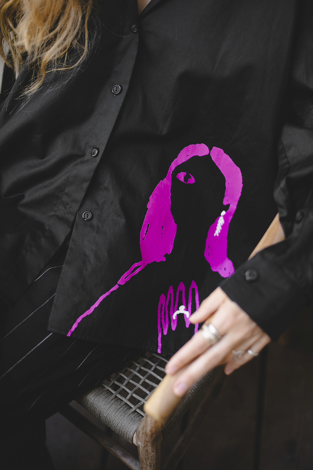 Рубашка EVE&ESTHER x LIBERMAN черная