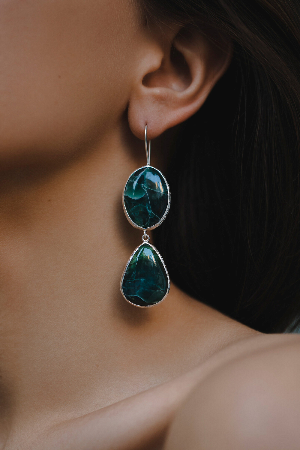 Серьги с морским офитом