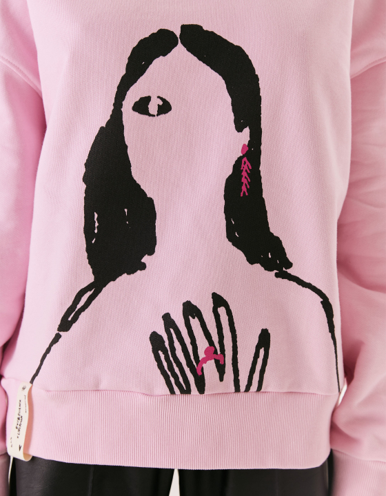 Свитшот EVE&ESTHER x LIBERMAN розовый