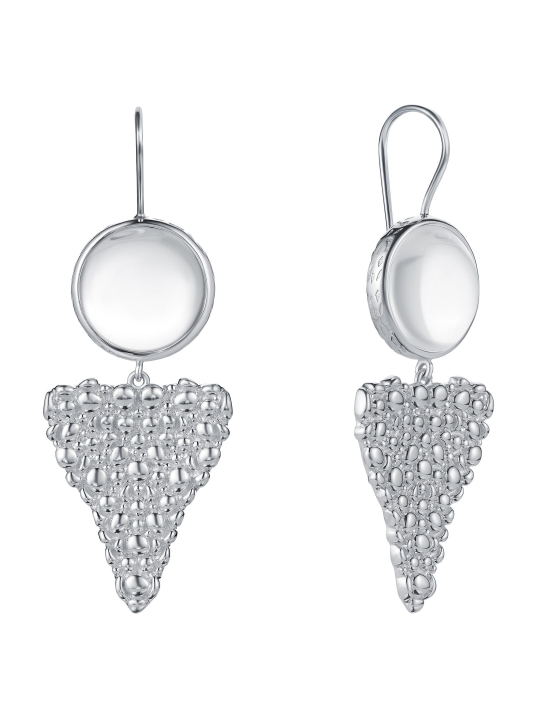 Серьги Баблс с горным хрусталем